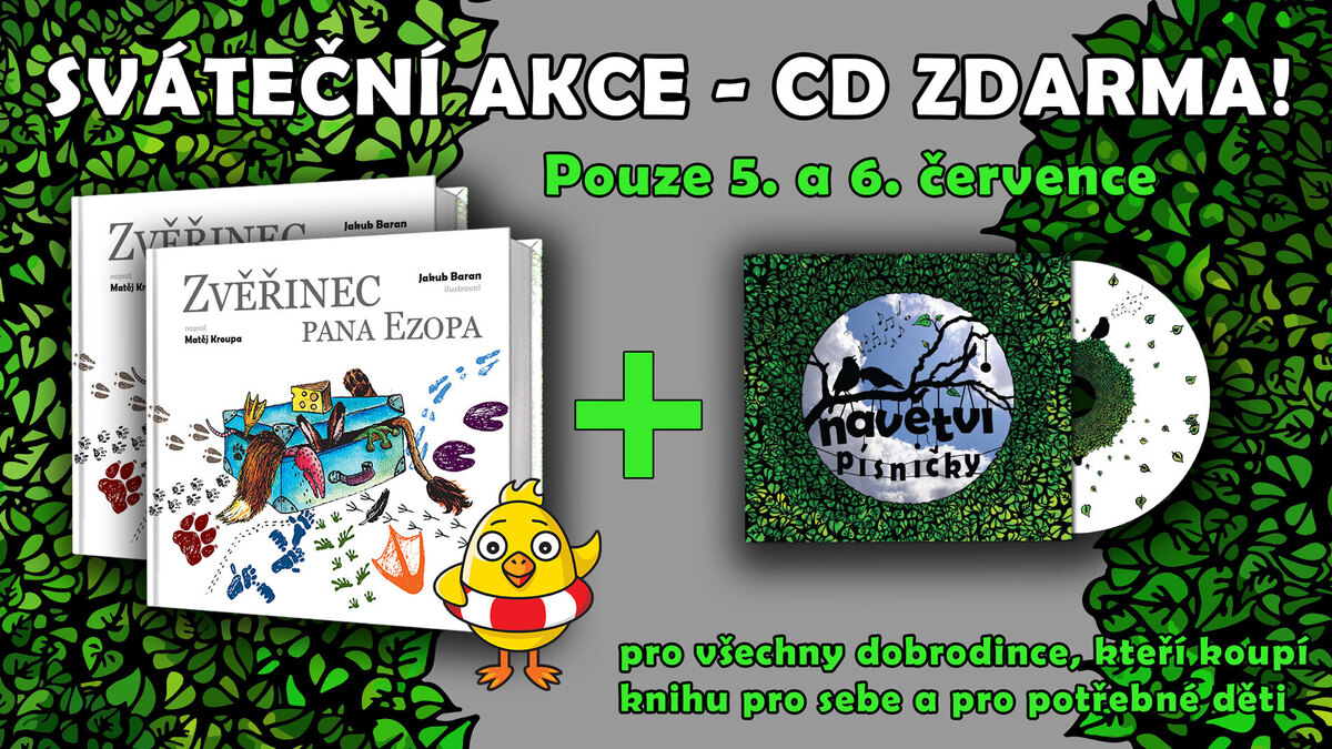 CD zdarma pro dobrodince