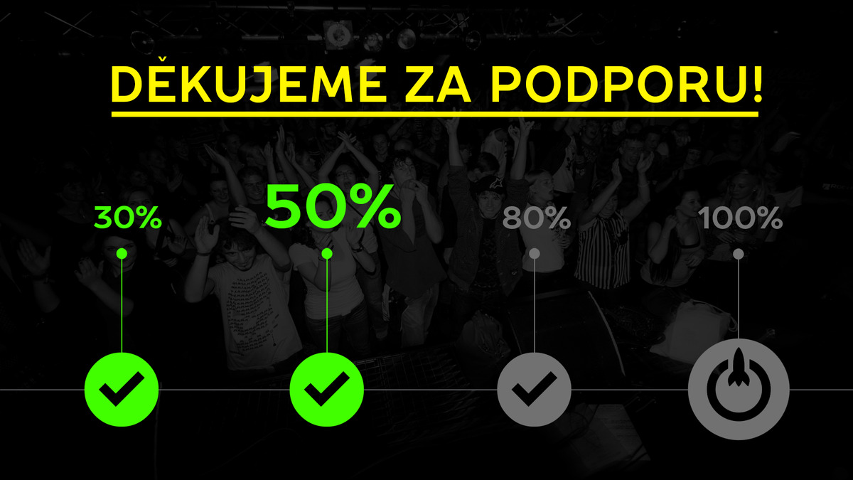 50% za námi!