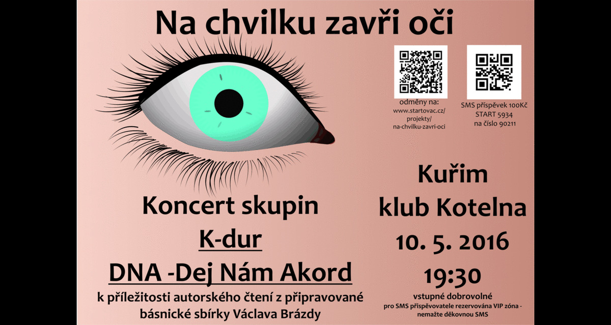 Autorské čtení a koncert skupin K-dur a DNA