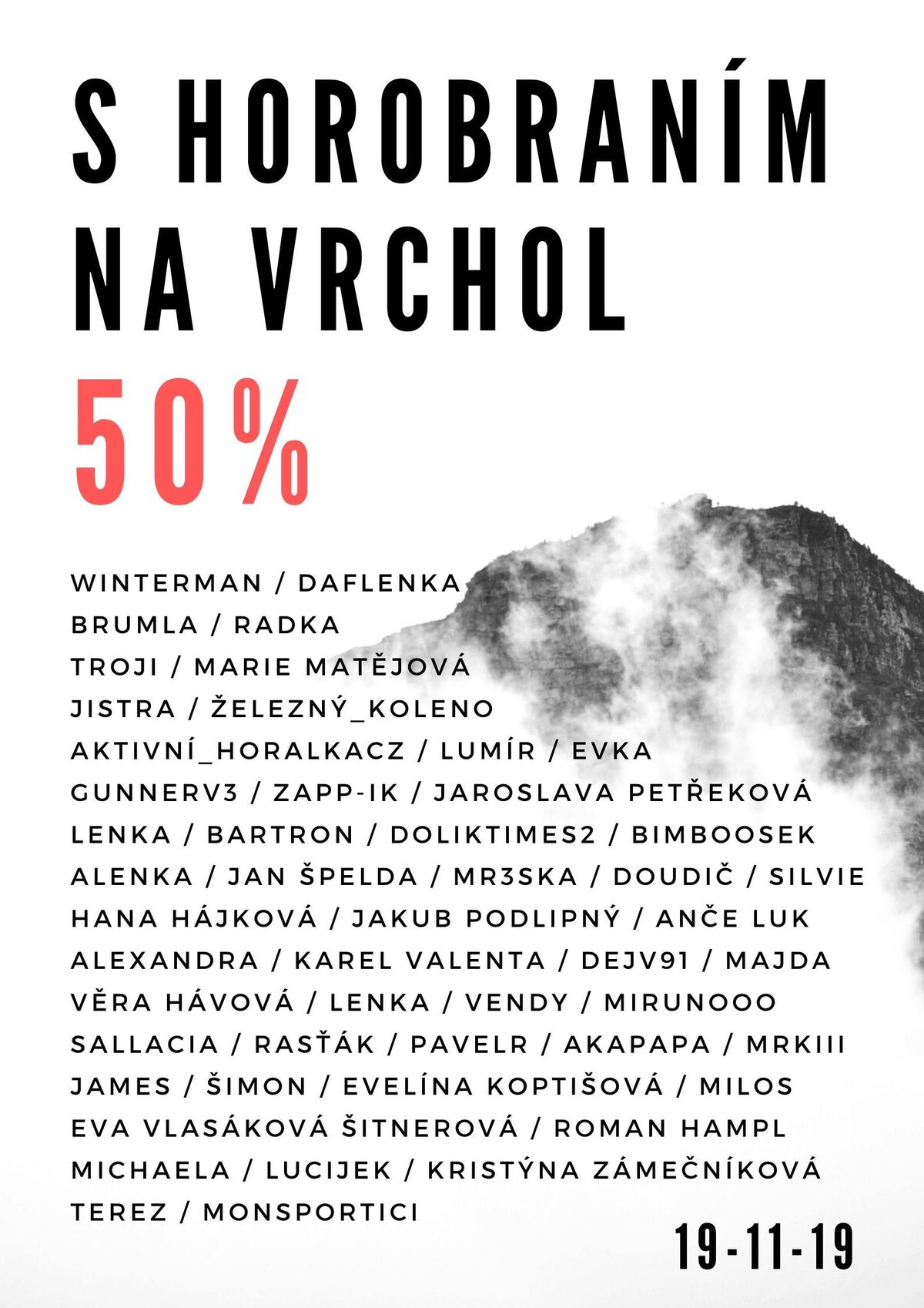 Vybráno 50 %!!!