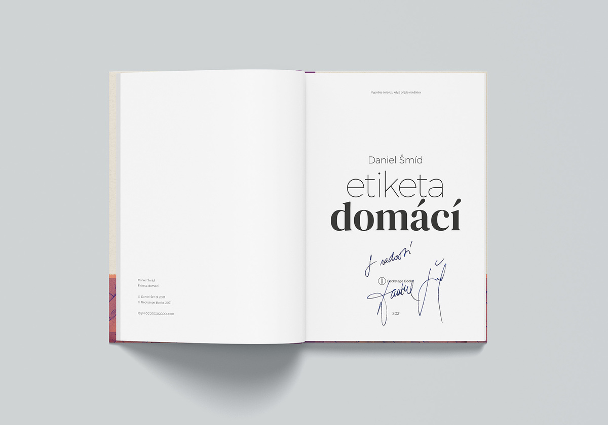 Doručení zbývajících knih Etiketa domácí