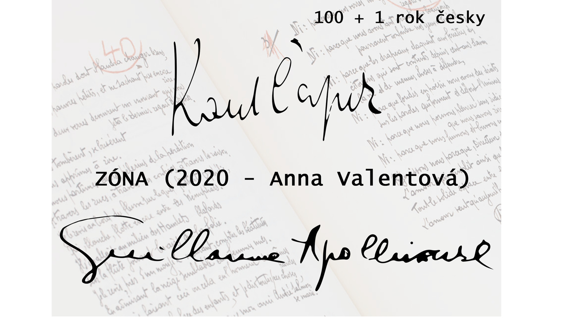 Guillaume Apollinaire ZÓNA (100 + 1 rok česky) Startovač