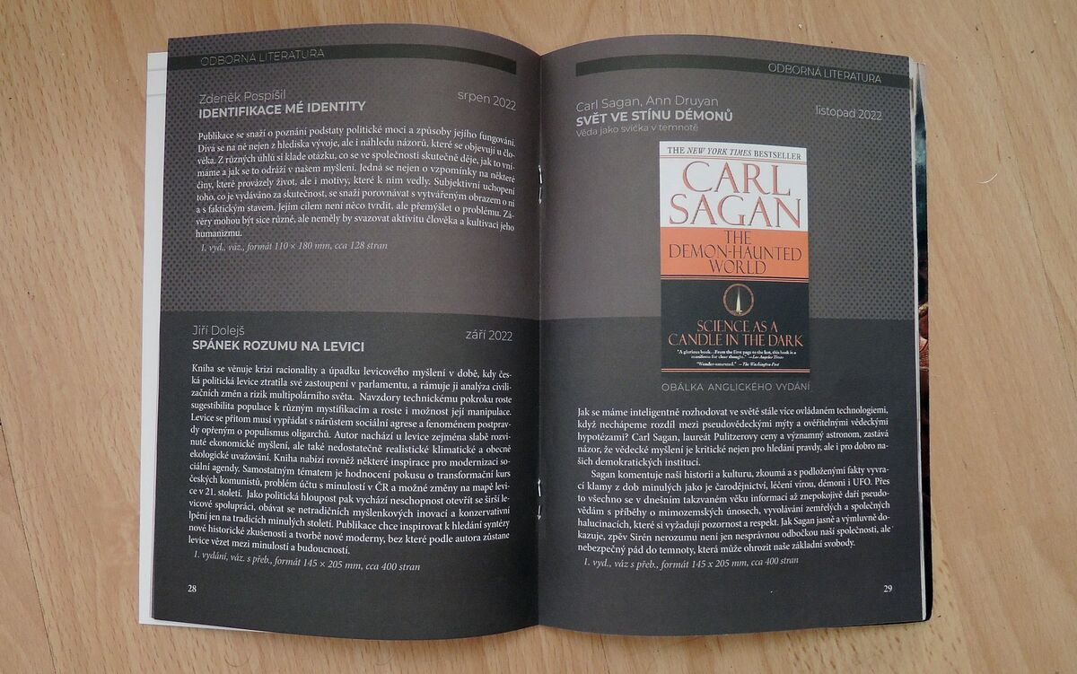 Svět ve stínu démonů od Carla Sagana a Ann Druyan se přiblížil vydání!