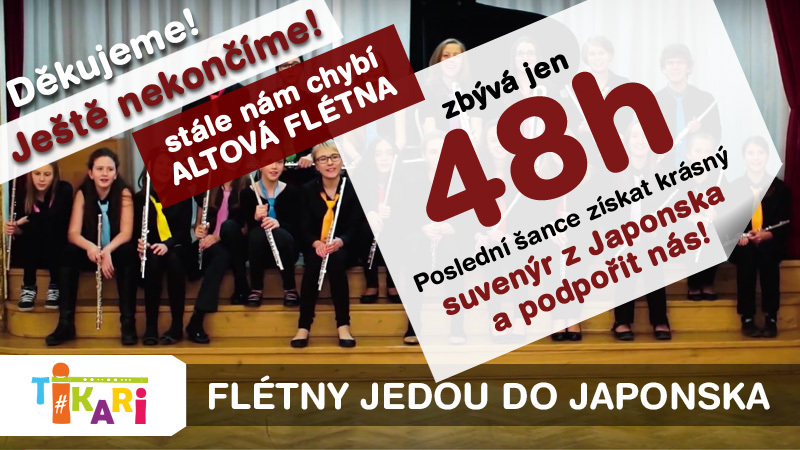 Zbývá jen 48 hodin! Podaří se nám ještě získat vysněnou altovou flétnu?