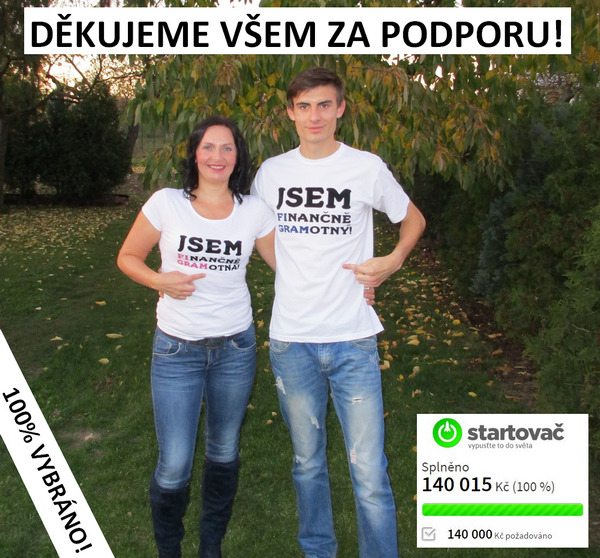 První milník 140 000 Kč byl dosažen a to díky Vám!