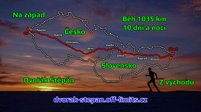 Běh 1035 km - Slovensko - Česko z východu na západ - Tisk.jpg