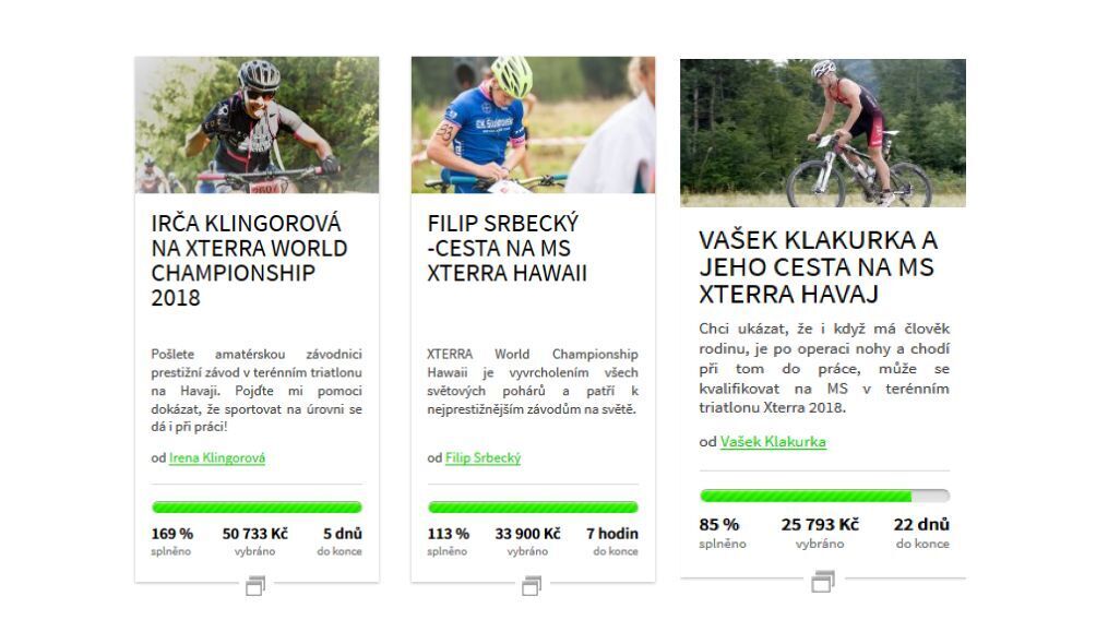 Konkurence je dobrá pro crowdfunding