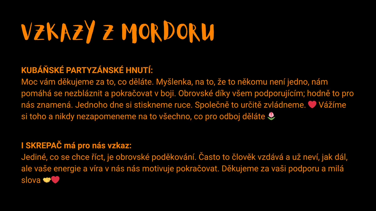 VZKAZY Z MORDORU