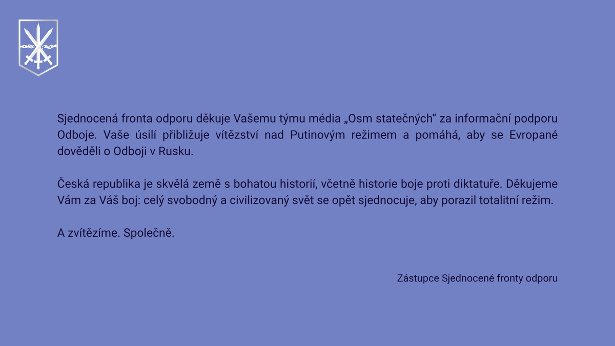 Ještě jeden nečekaný vzkaz