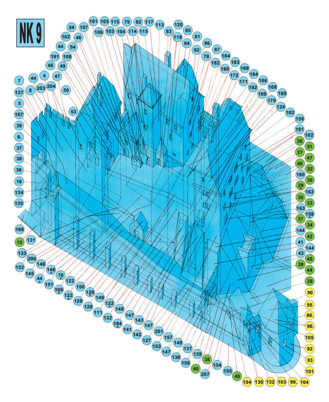 Hrad Okoř - návodná kresba 9
