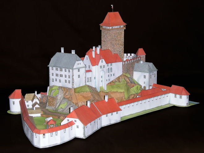 Hrad Okoř - foto modelu