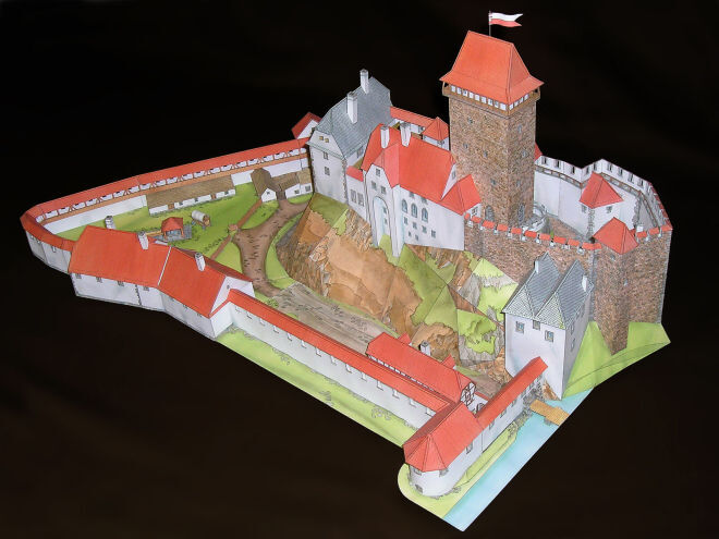 Hrad Okoř - foto modelu