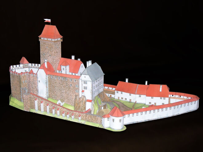 Hrad Okoř - foto modelu