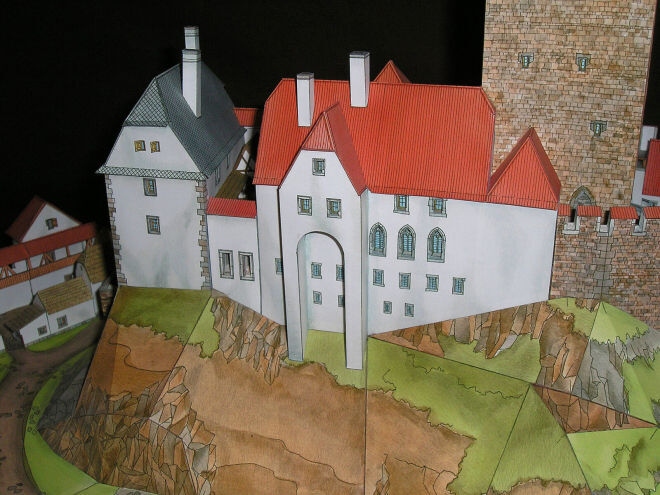 Hrad Okoř - foto modelu