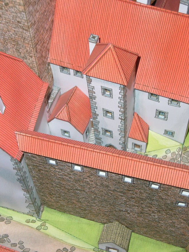 Hrad Okoř - foto modelu