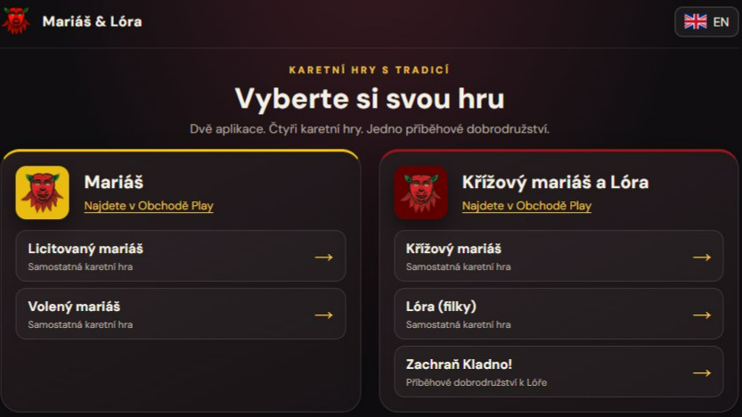 Vyberte si svou hru