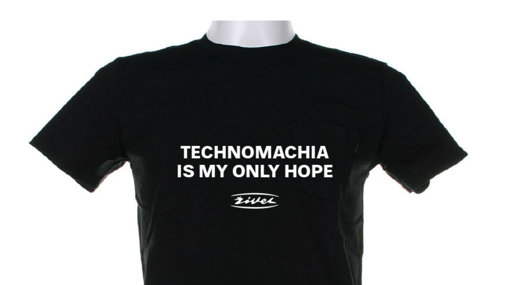 Černé tričko TECHNOMACHIA IS MY ONLY HOPE